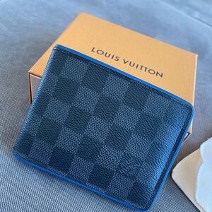 Louis Vuitton Wallet Damier Graphite Canvas CUSTOMIZED Multiple Wallet